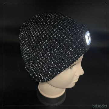 Chapeau LED de tuque réfléchissant en gros acrylique