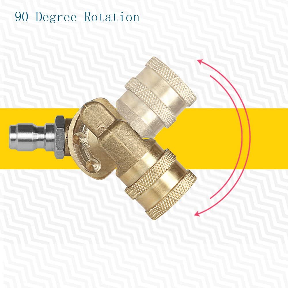 Pivoting -Koppler für Druckscheiben 1/4 'Schnellanschluss -Teile -Adapter -Reinigungswerkzeug Anschließen von Pivot -Kopplungen Spray Tipp 3