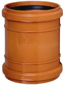 Orange PVC accessory fitting drainage with rubber