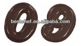Numbers chocolate mould 0 to 9