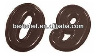 Numbers chocolate mould 0 to 9