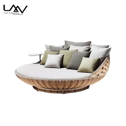 Creative Rattan Hanging Egg Chair for B&B Holiday Courtyard and Outdoor Garden Patios