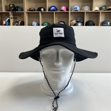 Wholesale Custom Rubber Patch Quick Dry Mens Boonie Hat