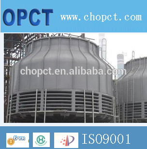Round counter flow FRP cooling tower