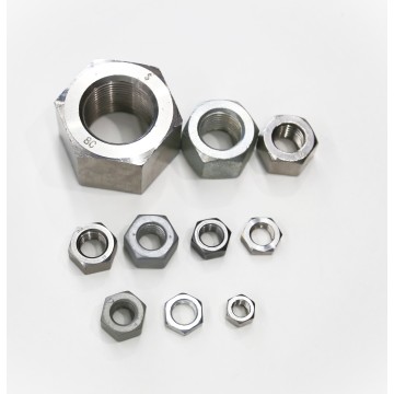 Din934 porcas sextavadas 304 porcas hexagonais de aço inoxidável