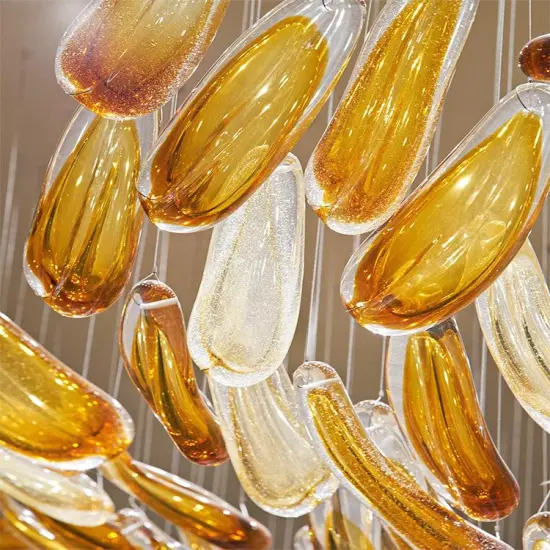 INSHINE Gold With White Hanging Pendant Light