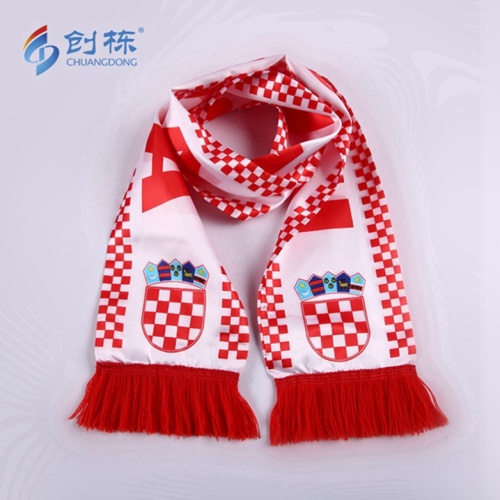 High quality custom made football fan scarf