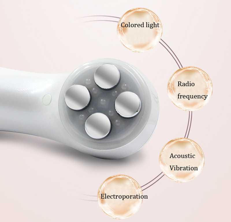 5 in 1 LED RF Photon Therapy Facial Skin Lifting Rejuvenation Vibration Device Machine EMS Ion Microcurrent Mesotherapy Massager