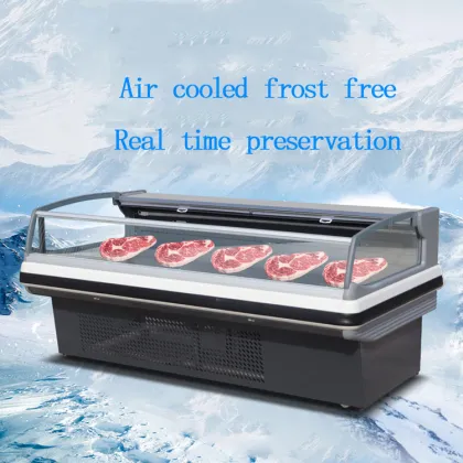 High Performance Meat Shop Service Counter Showcase in Supermarkets