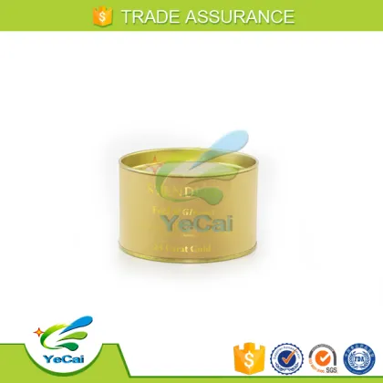 Full color printed paper packaging box for sugar with metal lids