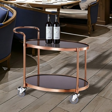 Elegant Pushing Food Cart for Hotels and Restaurants