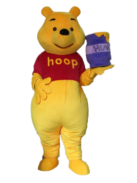 Cartoon costume,winnie the pooh character,disney character,plush dress costume,animal costumes,disneyworld character