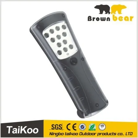 12led portable working light with 3*aaa rechargeable batteries