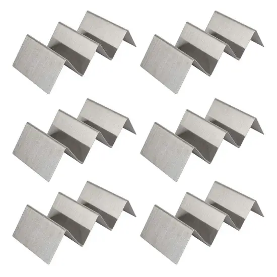 Set of 6 pcs stainless steel taco holder