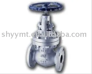 Flange end stop valve