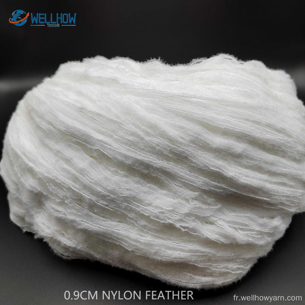 Fil de plumes en nylon de 0,9 cm 100%