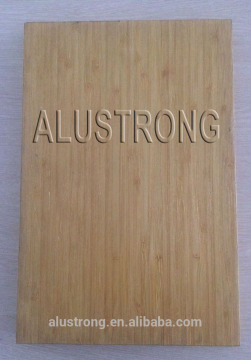 Real wood skin pasted aluminum plate