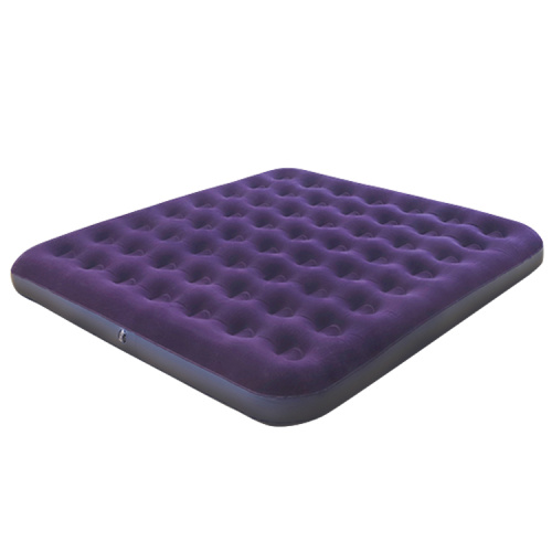 Flocked queen size pvc inflatable air bed mattress