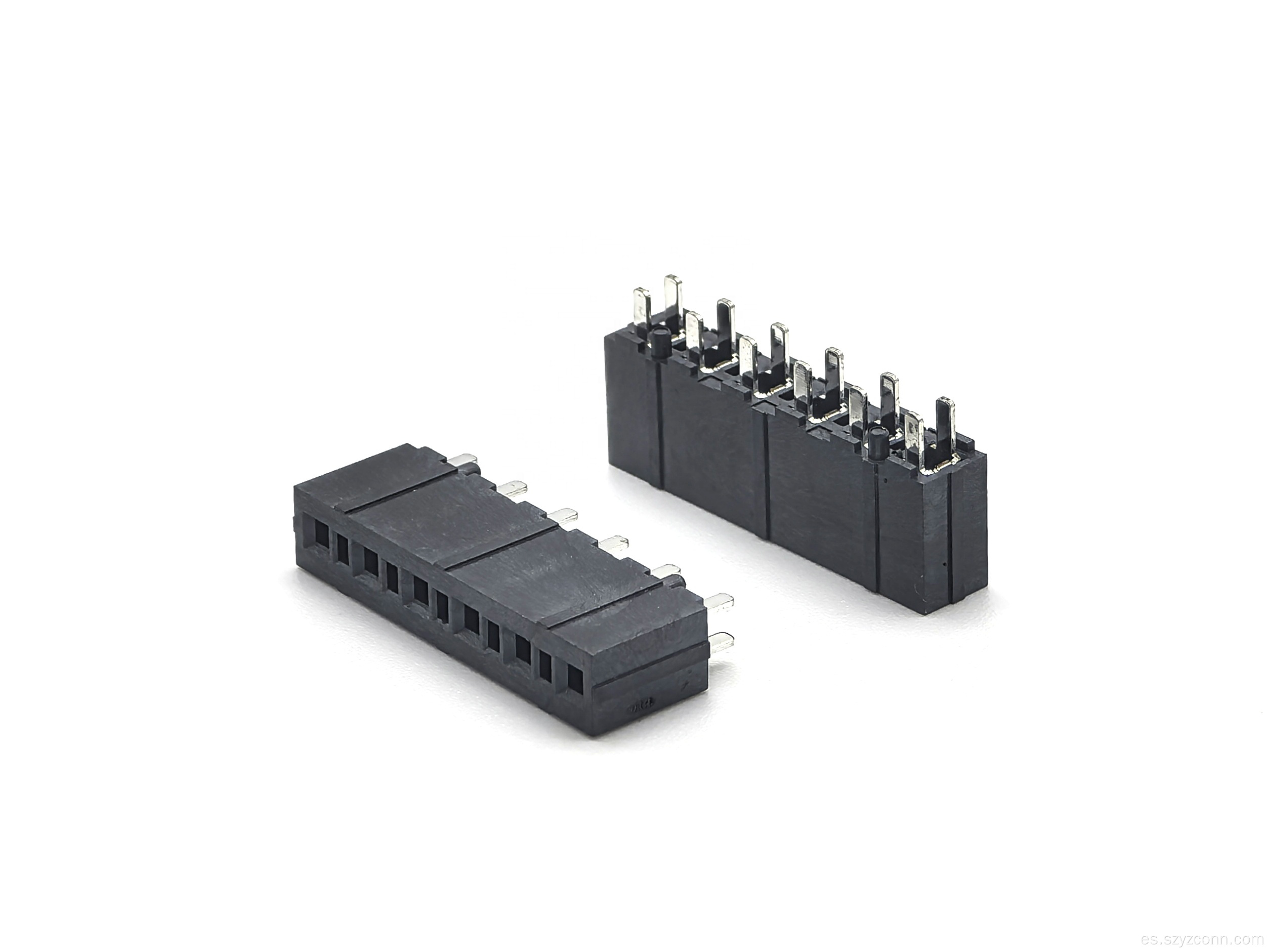 Conector de cabecera hembra de paso de 4,5 mm recto 6P