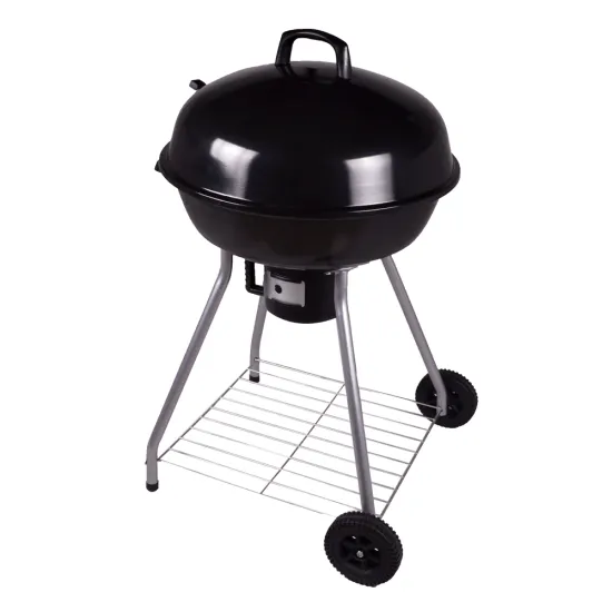 Professional Easily Assembled Trolley Barbecue Round Bbq Charcoal Kettle Grill With Ash Catcher