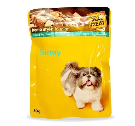 matte finish standing up food storage bag with ziplock