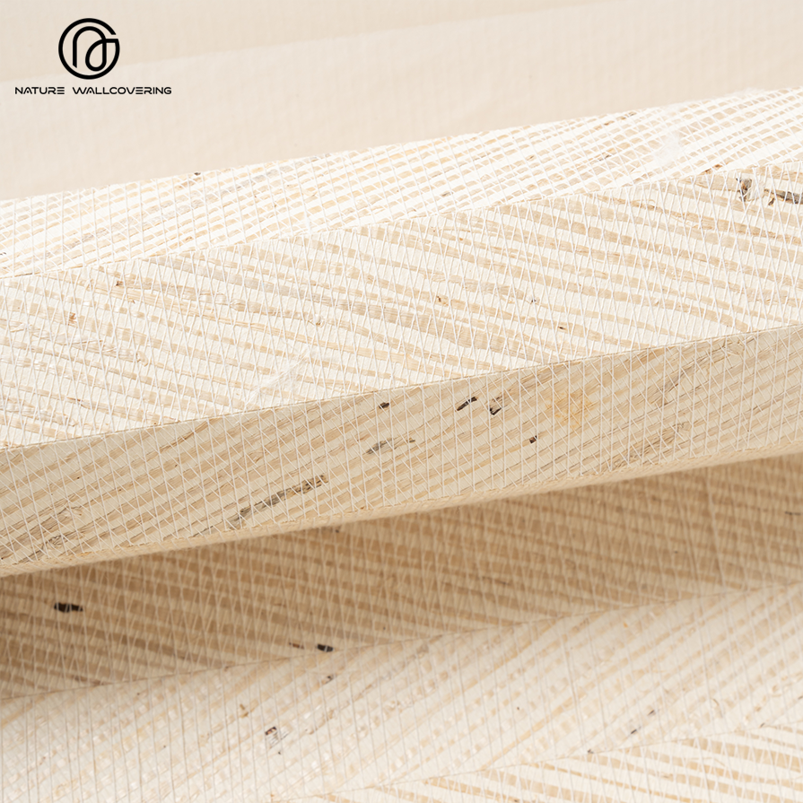 لوحة فنية جدارية مزخرفة من Arrowroot مع طبقات من الخيزران القلقاس