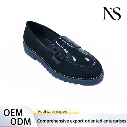 black loafers classic design