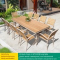 Outdoor supporting tables and chairs