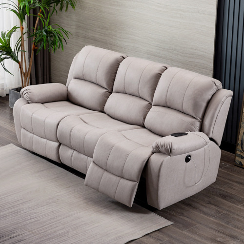 Living Room American Style Leather 6 Seat Sofa