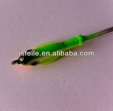 Five steel wire green back yellow body lead umbrella rig Alabama Rig
