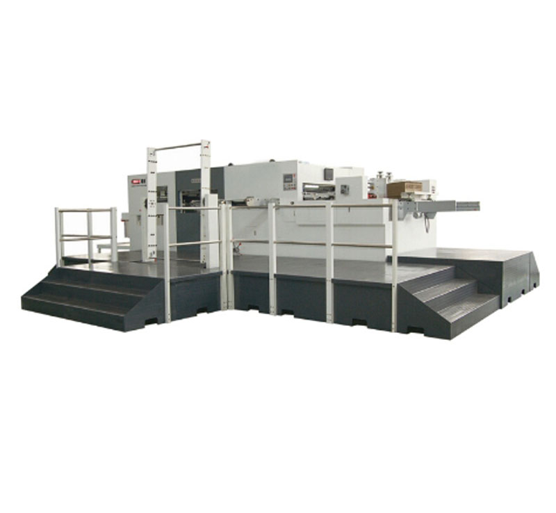 automatic die cutting with stripping machine