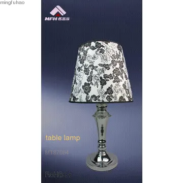 Fabric table lamp/round fabric shade table lamp