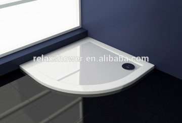 2015 simple fanshaped tray , acrylic tray , stone shower cabin tray