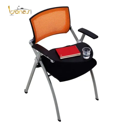 Modern Folding Library Chair with Wheels - BNS-3216WB