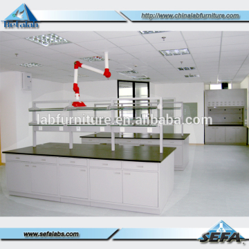 Laborary Floor Mounted Full Steel Work Bench With Drawers