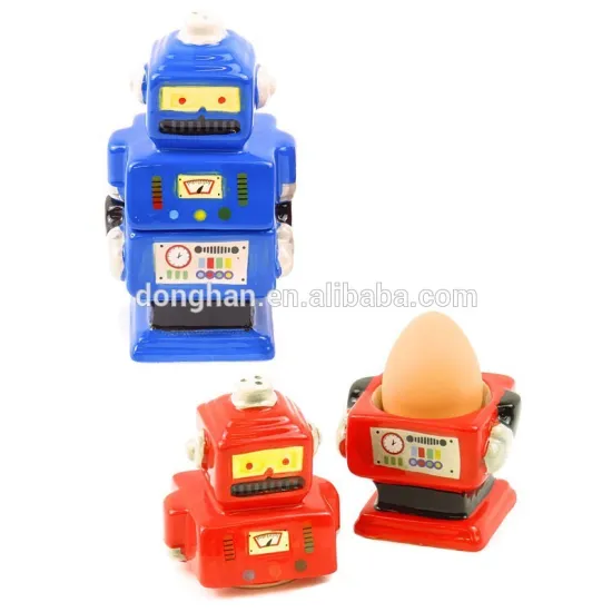 good quality cheap ceramic robot egg holder