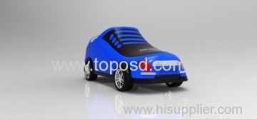 Portable Square Shoes Speaker With Tf Card Usb Fm Radio Flashing Lights And Remote Control 