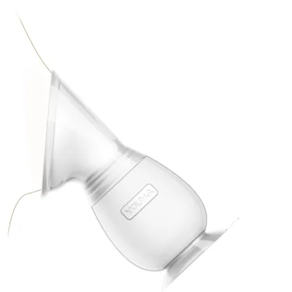 Silicone manual breast milk pump for baby breastfeeding