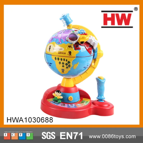 Hot sale funny musical plastic globe toy