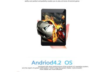 Android 4.2 Wireless 7.85 Inch Tablet Pc With 3g Speaker Black 1024 X 768 Px
