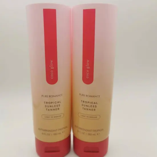 skincare shaving foam squeeze tubes with flip lid