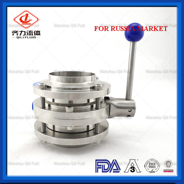 Sanitary Stainless Steel Butterfly Valve 114