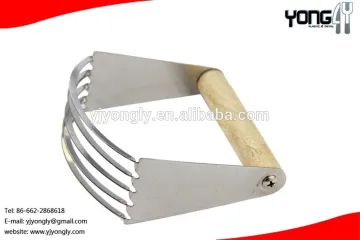 Wood Handle stainless steel pastry blender dough blender