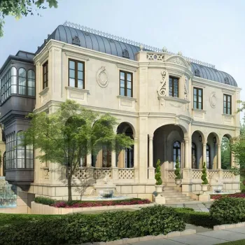Luxury villa and hotel architecture design natural stone exterior limestone wall cladding tiles designs services