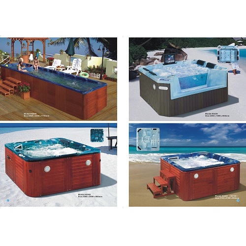 high quality H-5315 3seat surfing and bubble nuzzle bathtub outdoor Whirlpool