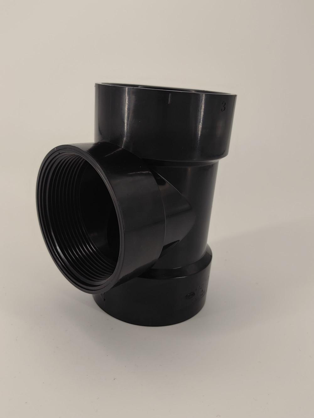 ABS fittings 3 inch FLUSH CLEANOUT TEE