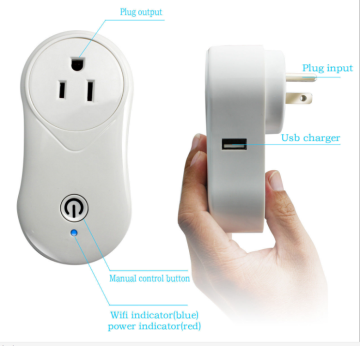 2017 New design Wireless Wifi Smart power plugs US socket