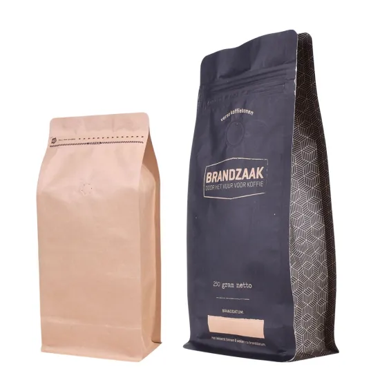 resealable ziplock kraft paper bag for food small heat seal