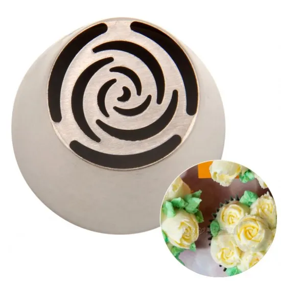 BNO13 Rose Russian Cake Icing Nozzles Set - Stainless Steel 304 Cake Decorating Tools