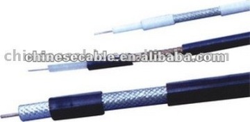 Various Size Black Parallel Solid PE Dielectric Coaxial Cable RG6u